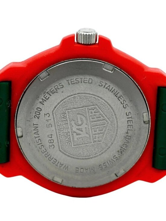 Tag Heuer 35mm Men\'s Formula 1 Red/ Green/ White Swiss Quartz F1 Watch- 384.513!